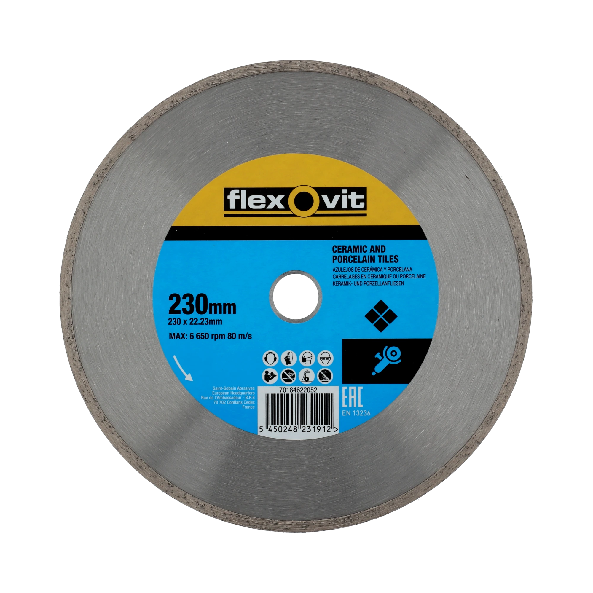 Dijamantska ploča 230 × 22.23 mm Flexovit MERCHANDISING CR  