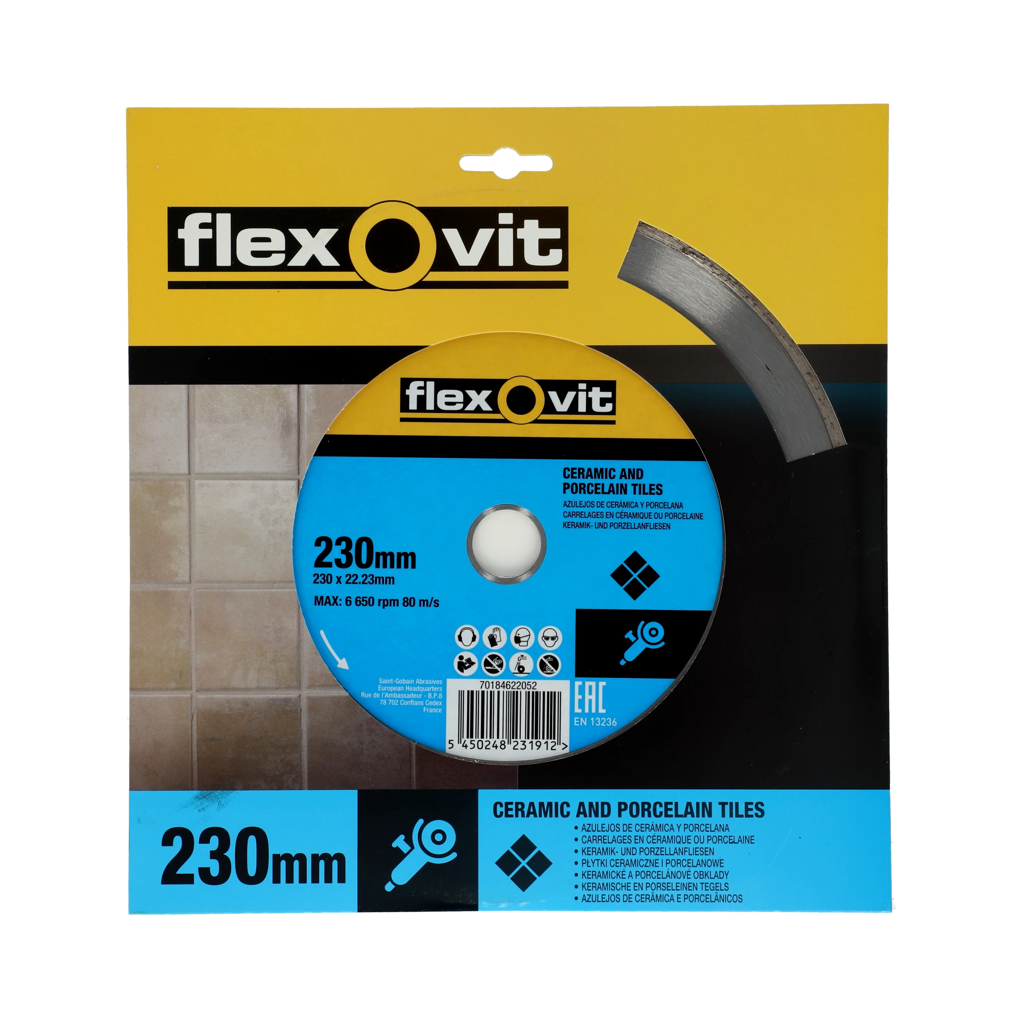 Dijamantska ploča 230 × 22.23 mm Flexovit MERCHANDISING CR  