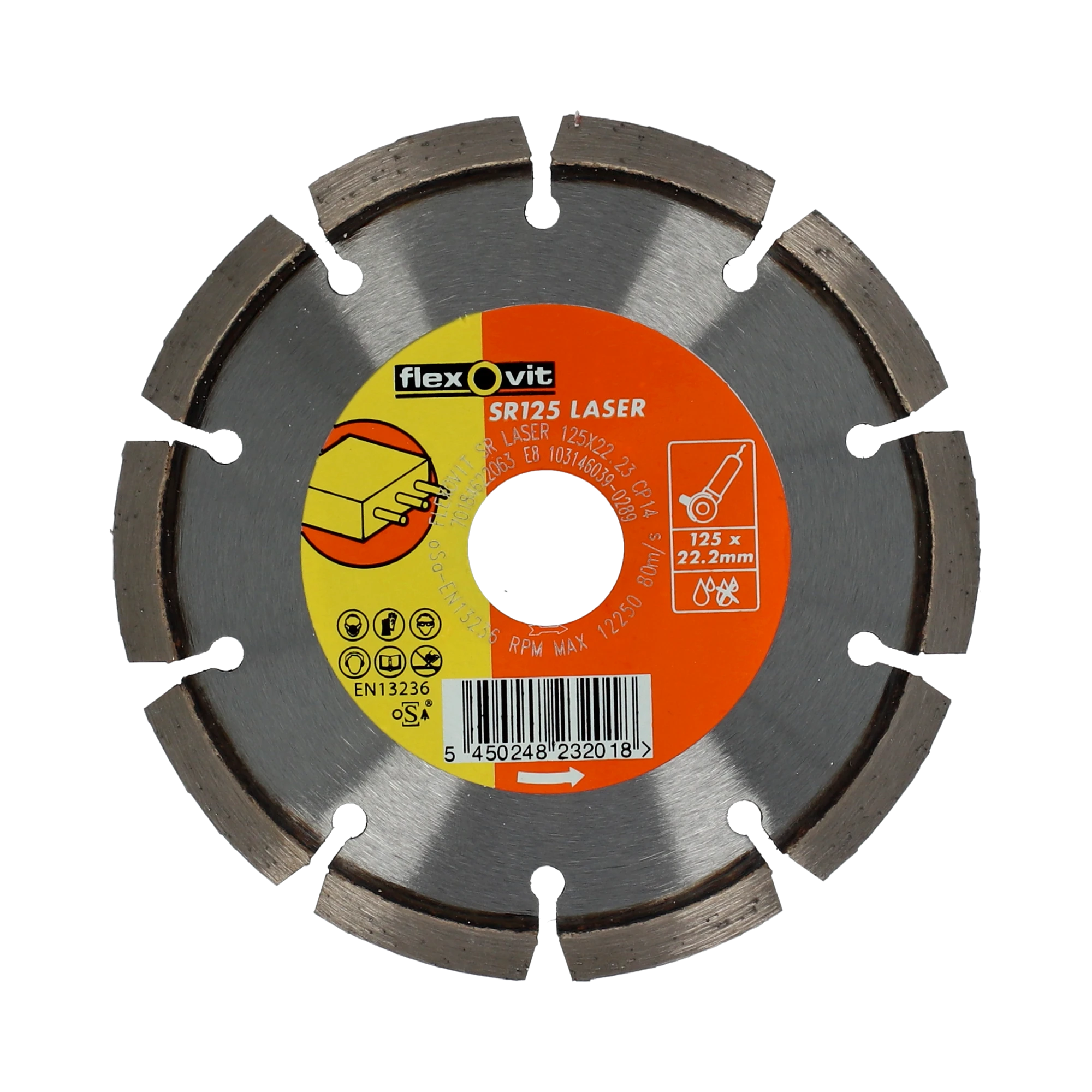 Dijamantska ploča 125 × 22.23 mm Flexovit MERCHANDISING SR LASER
