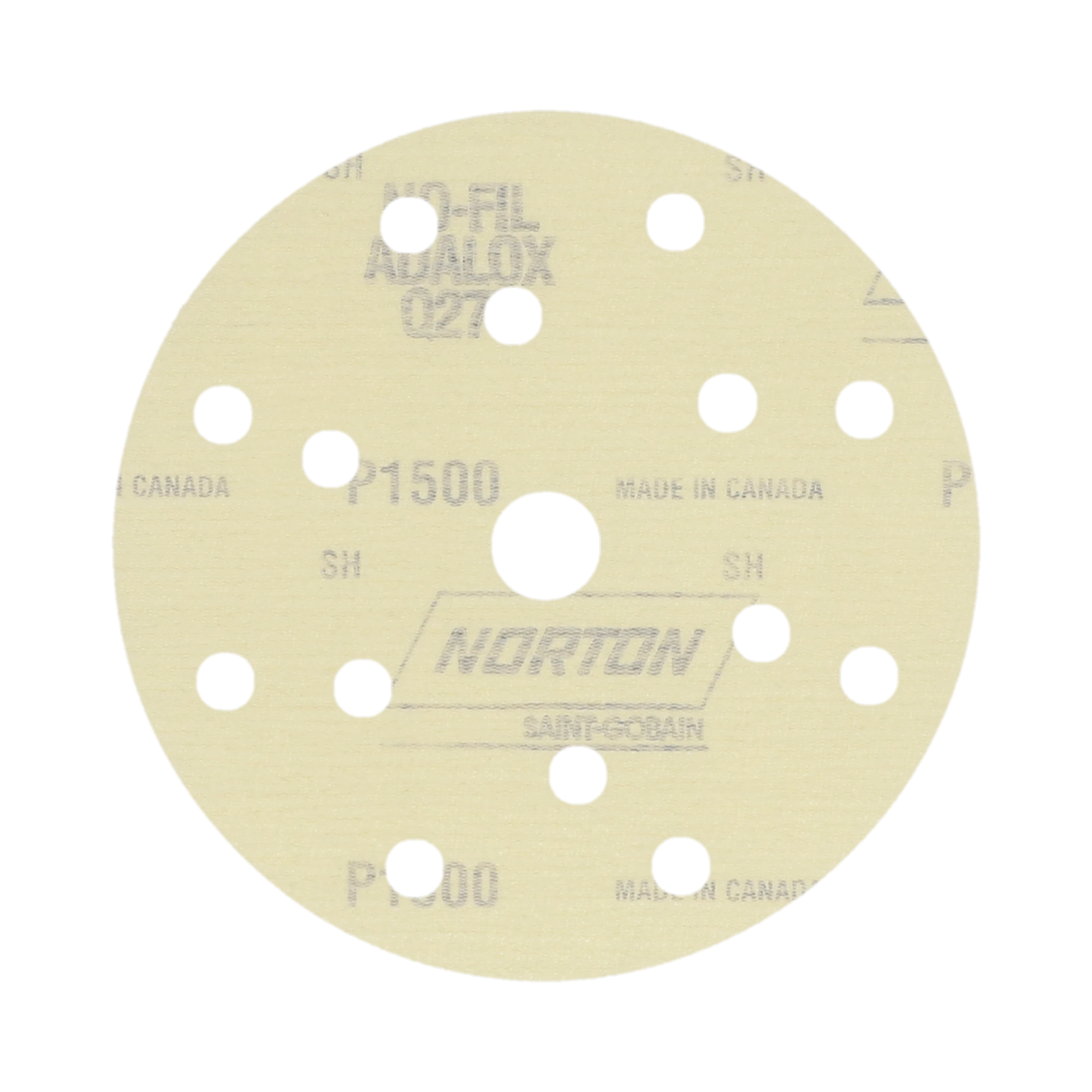 Norton PRO Brusni disk protiv zapunjavanja, samolepljivi (čičak) 150x18 mm 14+1 rupa 